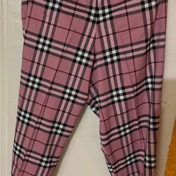 Ashley Stewart Pink and Black Plaid Pants - Picture 8 of 10